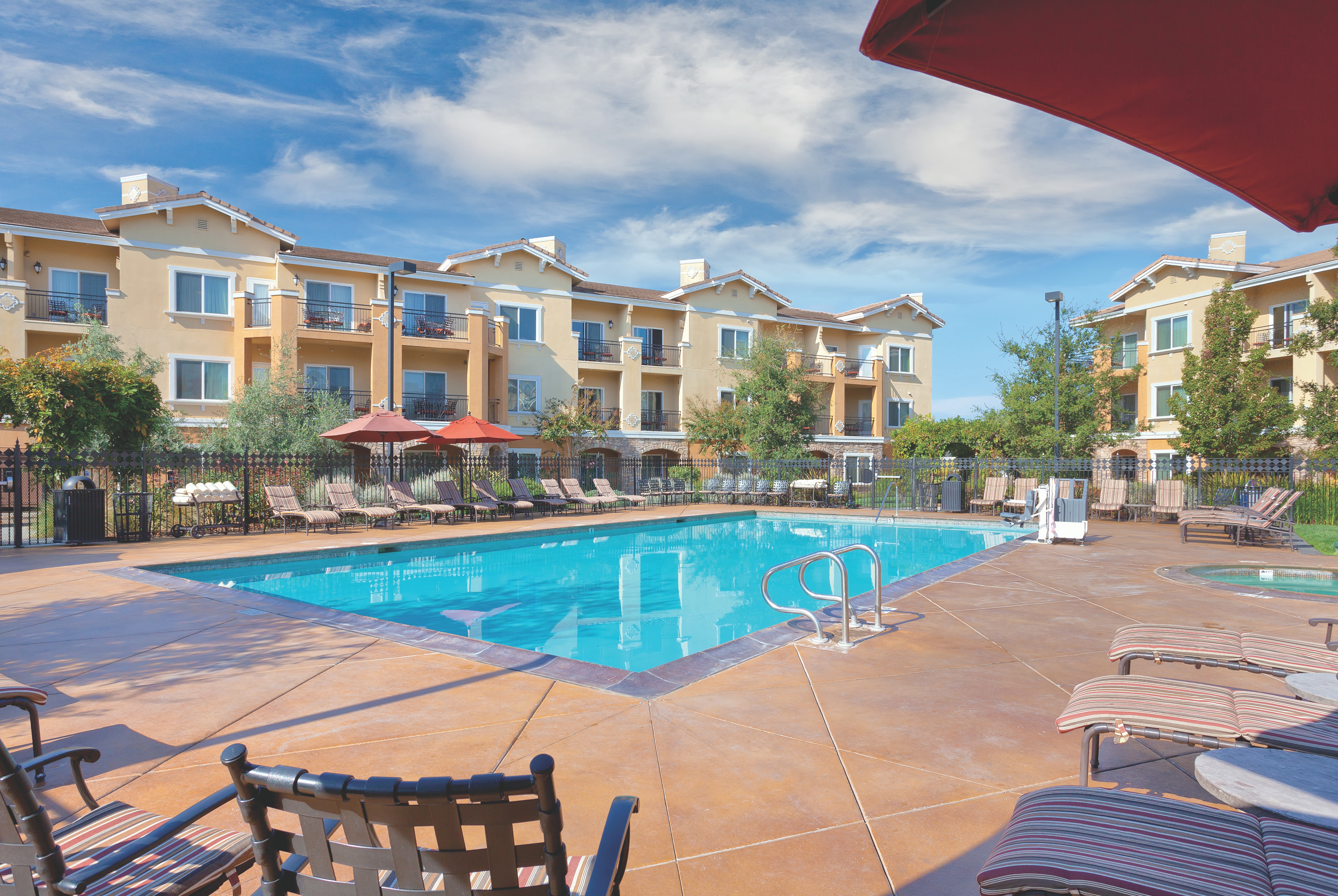 Pool daytime image at the Club Wyndham Vino Bello Resort in Napa, California
