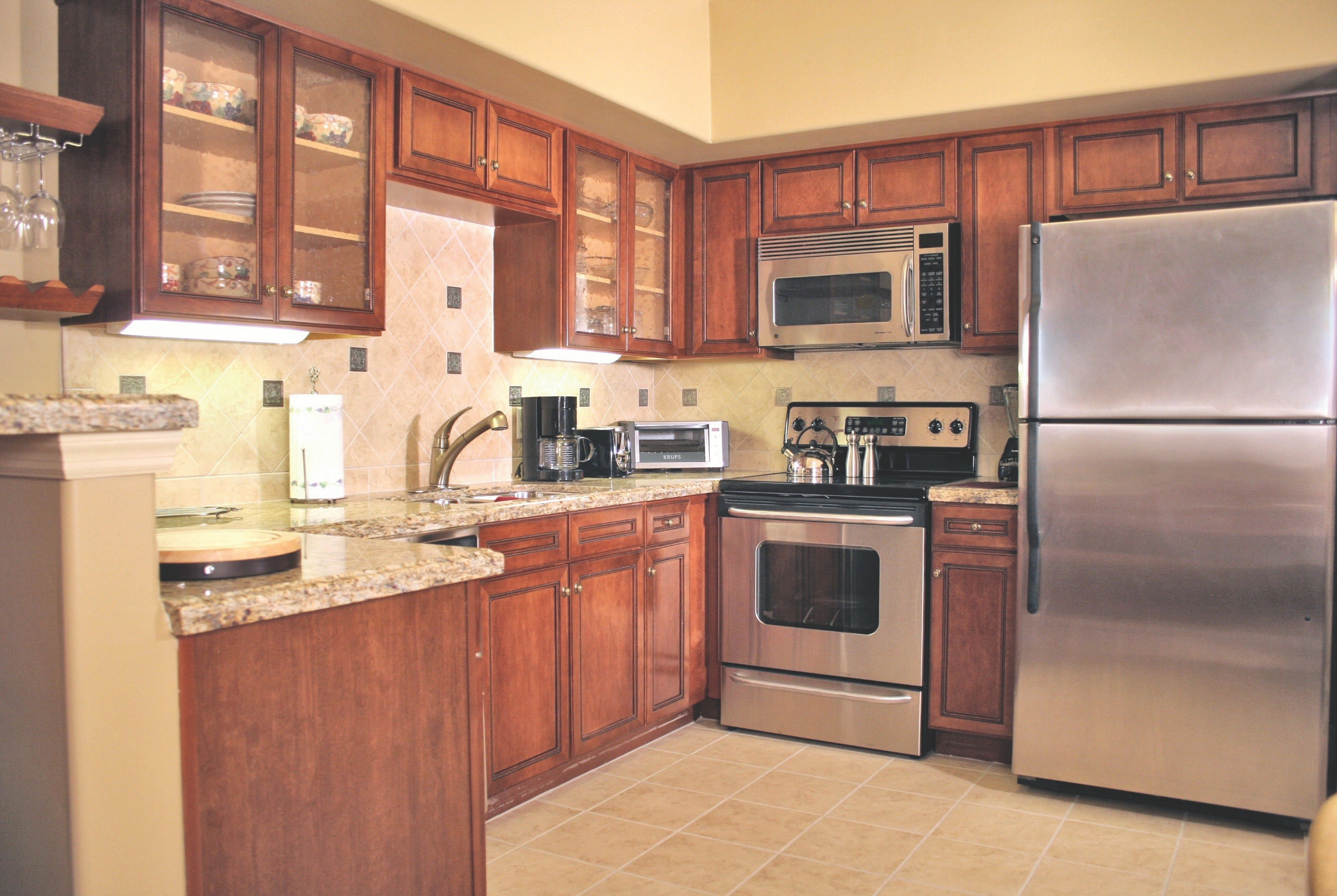 Club Wyndham Vino Bello Resort suite kitchen in Napa, California