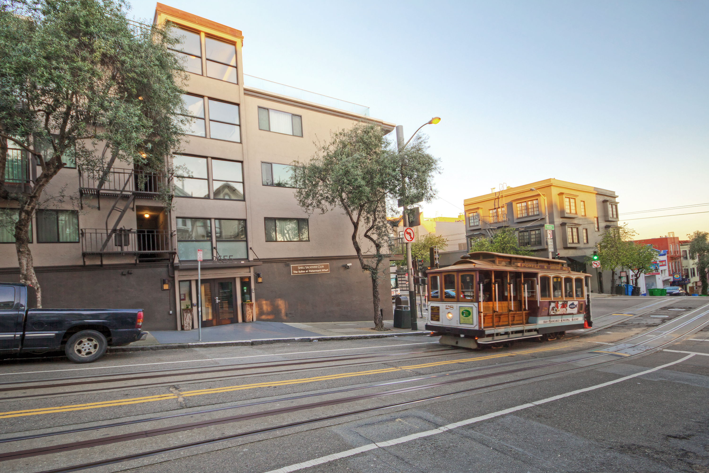 Exterior of Suites at Fisherman's Wharf hotel in San Francisco, California