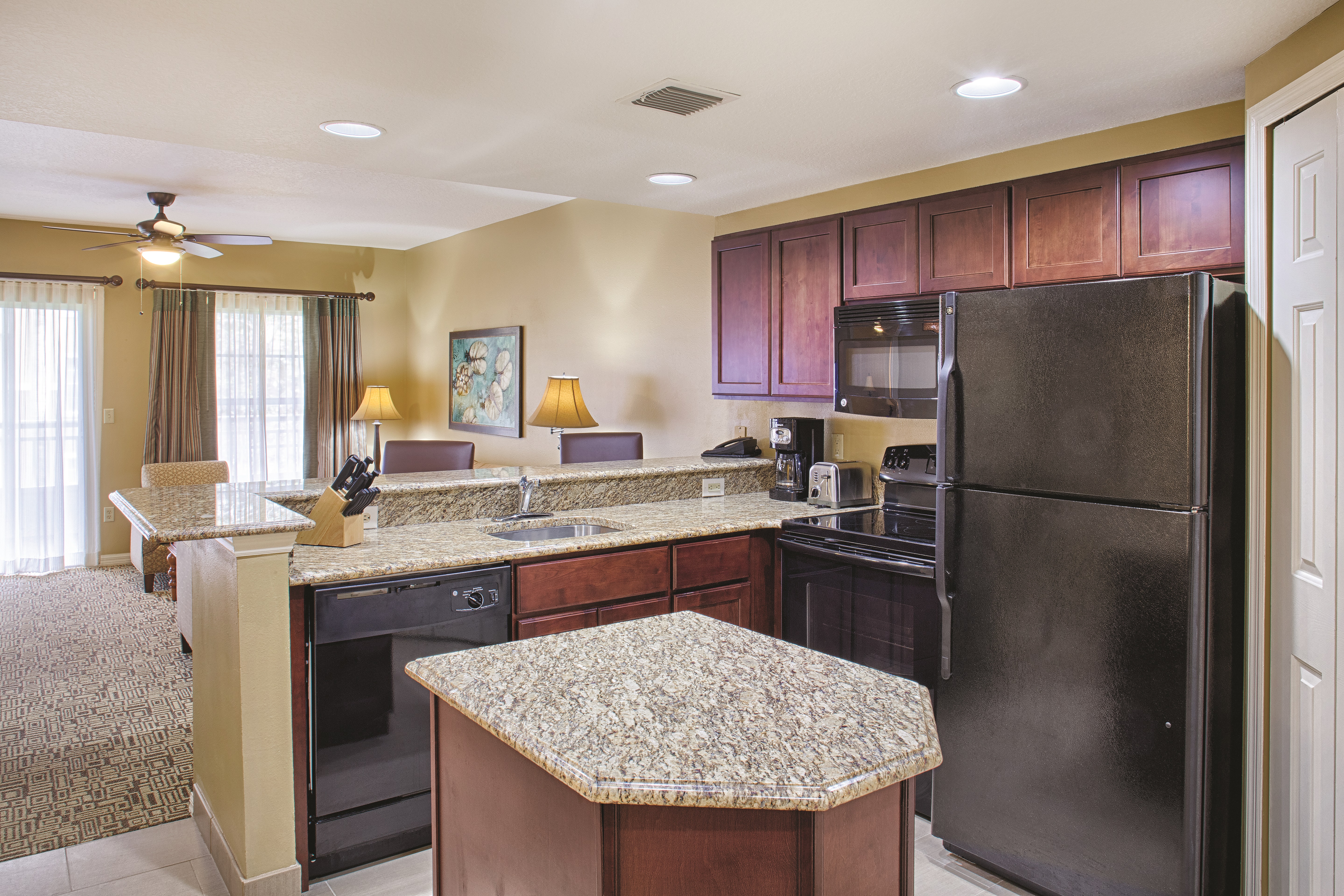 Club Wyndham Cypress Palms suite kitchen in Kissimmee, Florida