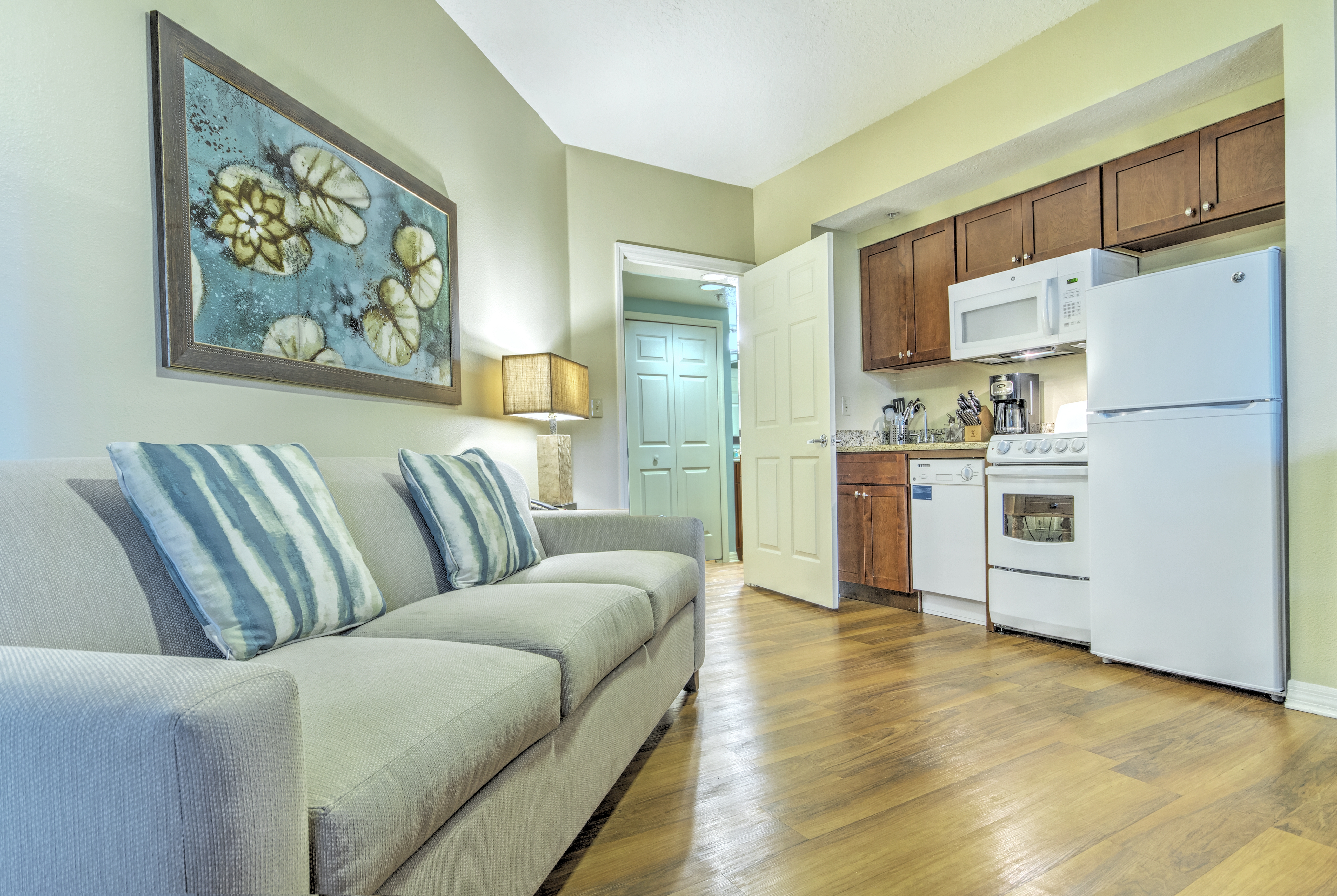 Guest room at the Club Wyndham Cypress Palms in Kissimmee, Florida