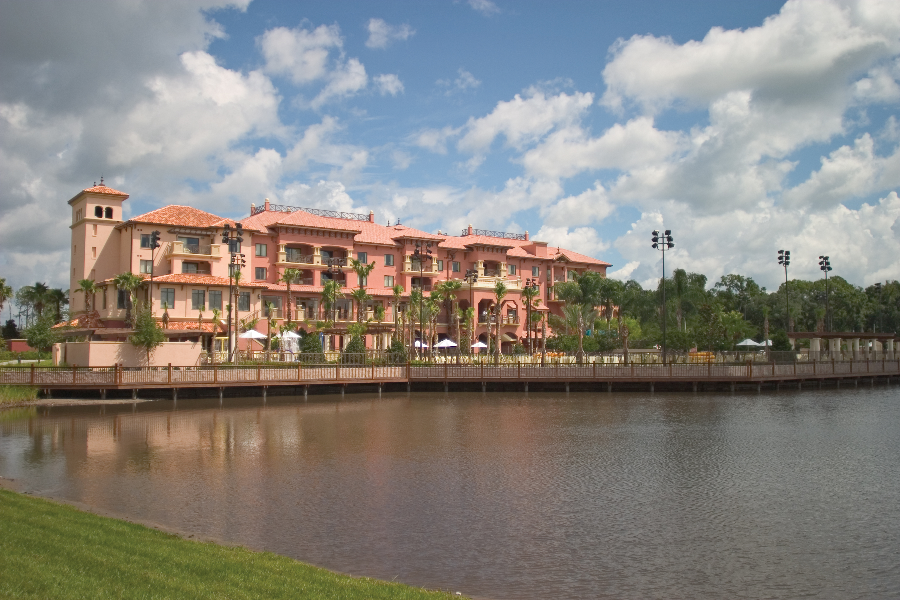 Exterior of Club Wyndham Bonnet Creek Resort hotel in Lake Buena Vista, Florida