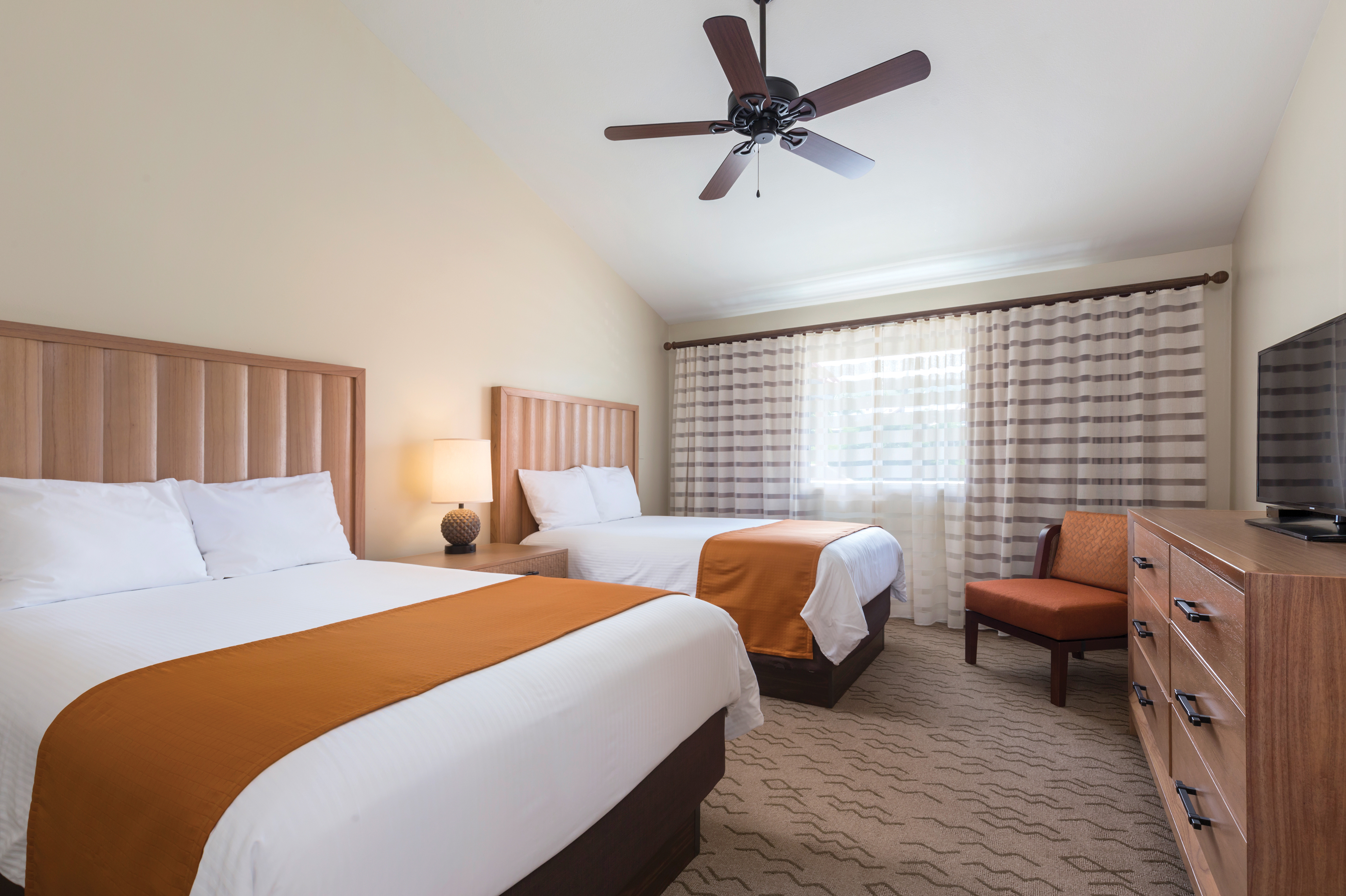 Guest room at the Shell Vacations Club Kona Coast Resort in Kailua Kona, Hawaii