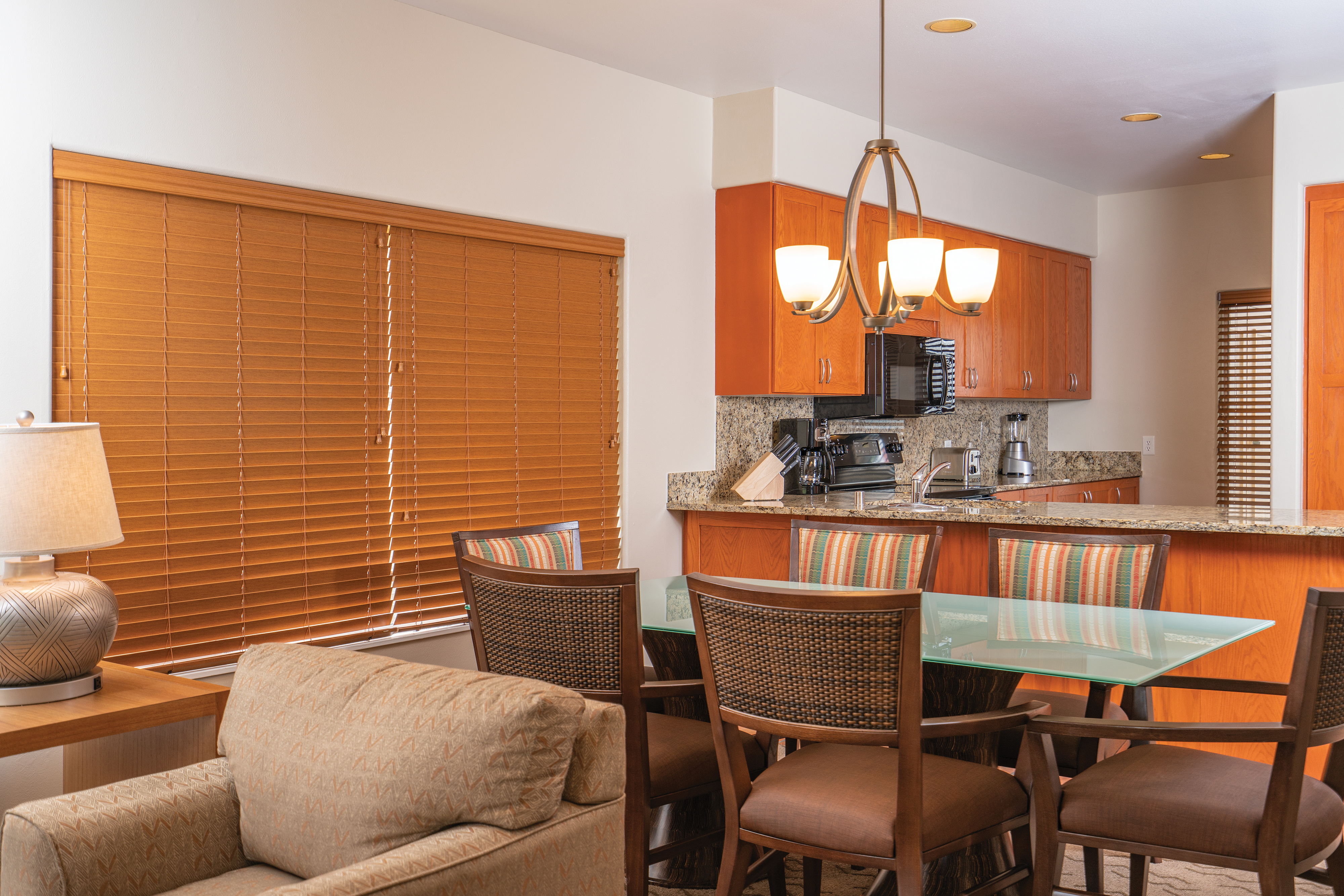 Guest room at the Shell Vacations Club Kona Coast Resort in Kailua Kona, Hawaii