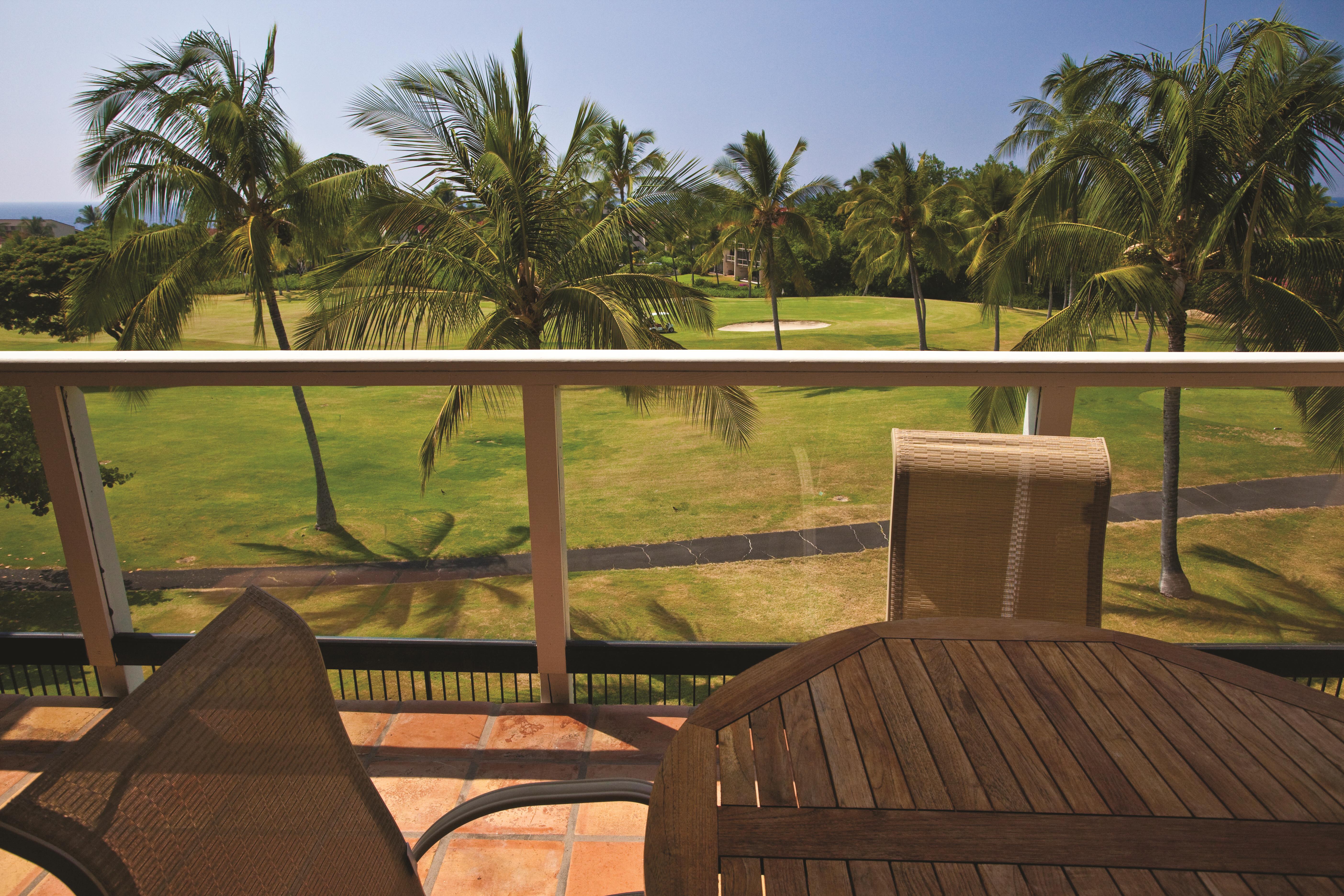 Guest room at the Shell Vacations Club Kona Coast Resort in Kailua Kona, Hawaii