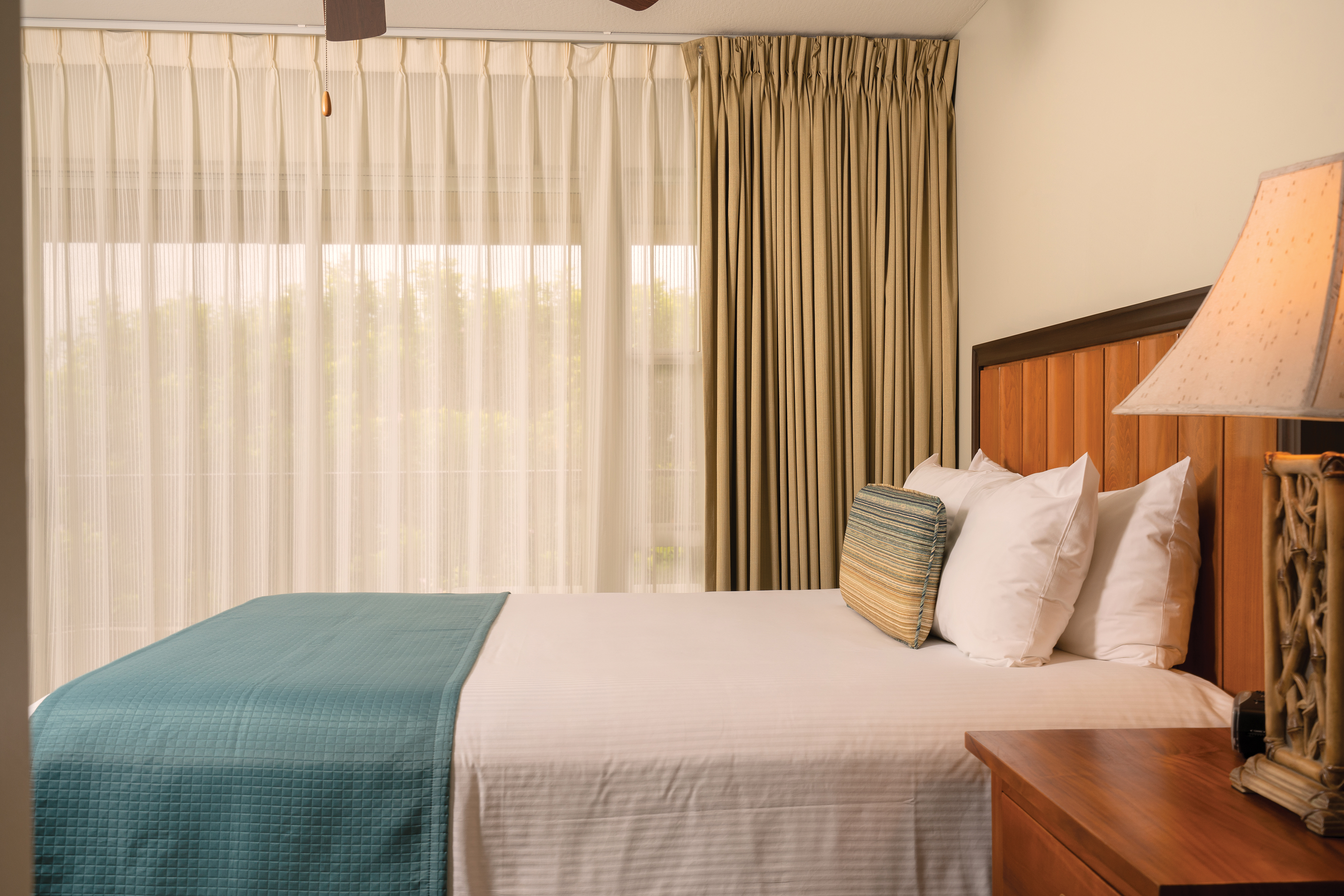 Guest room at the Paniolo Greens in Waikoloa Village, Hawaii
