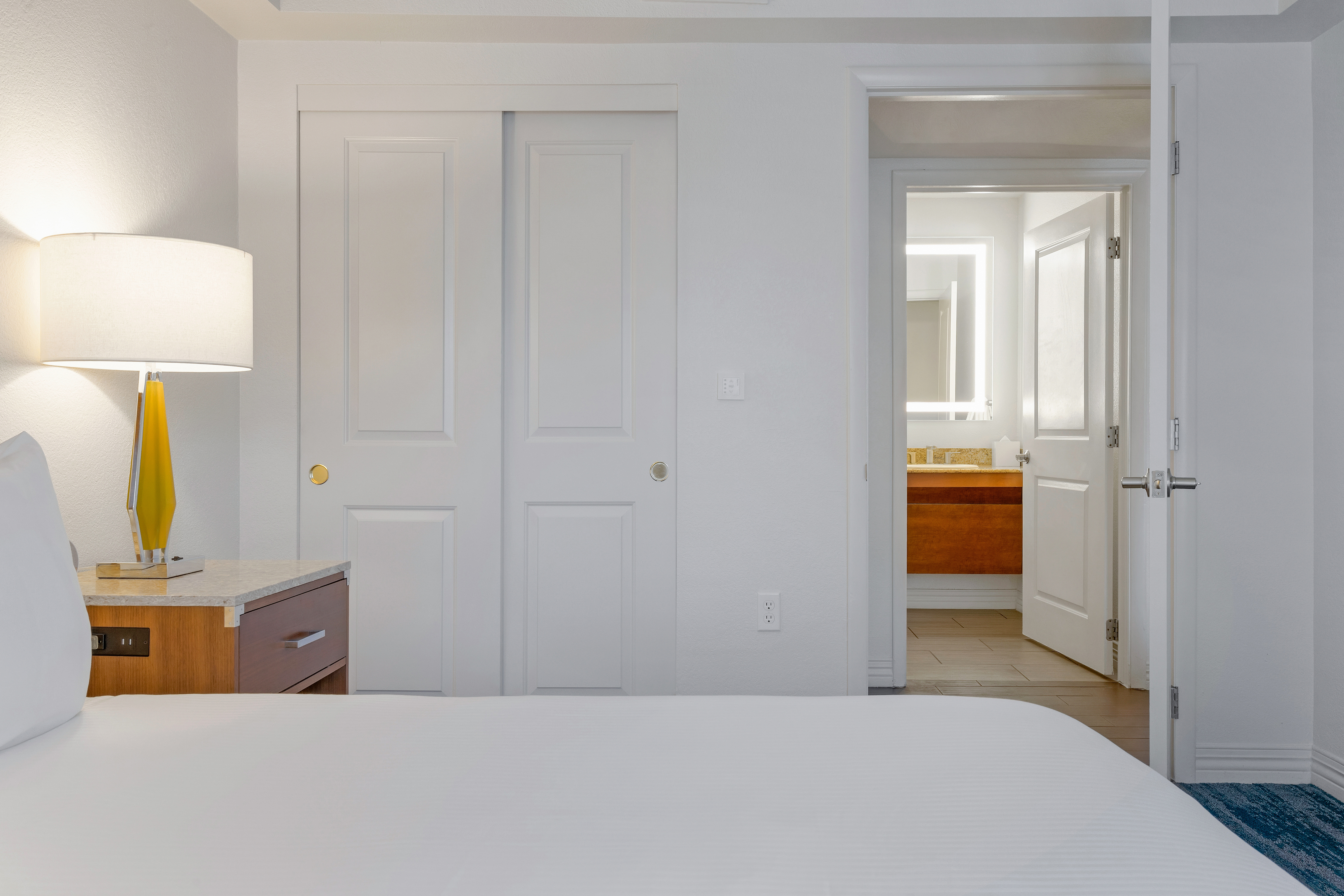 Guest room at the Club Wyndham Desert Rose Resort in Las Vegas, Nevada