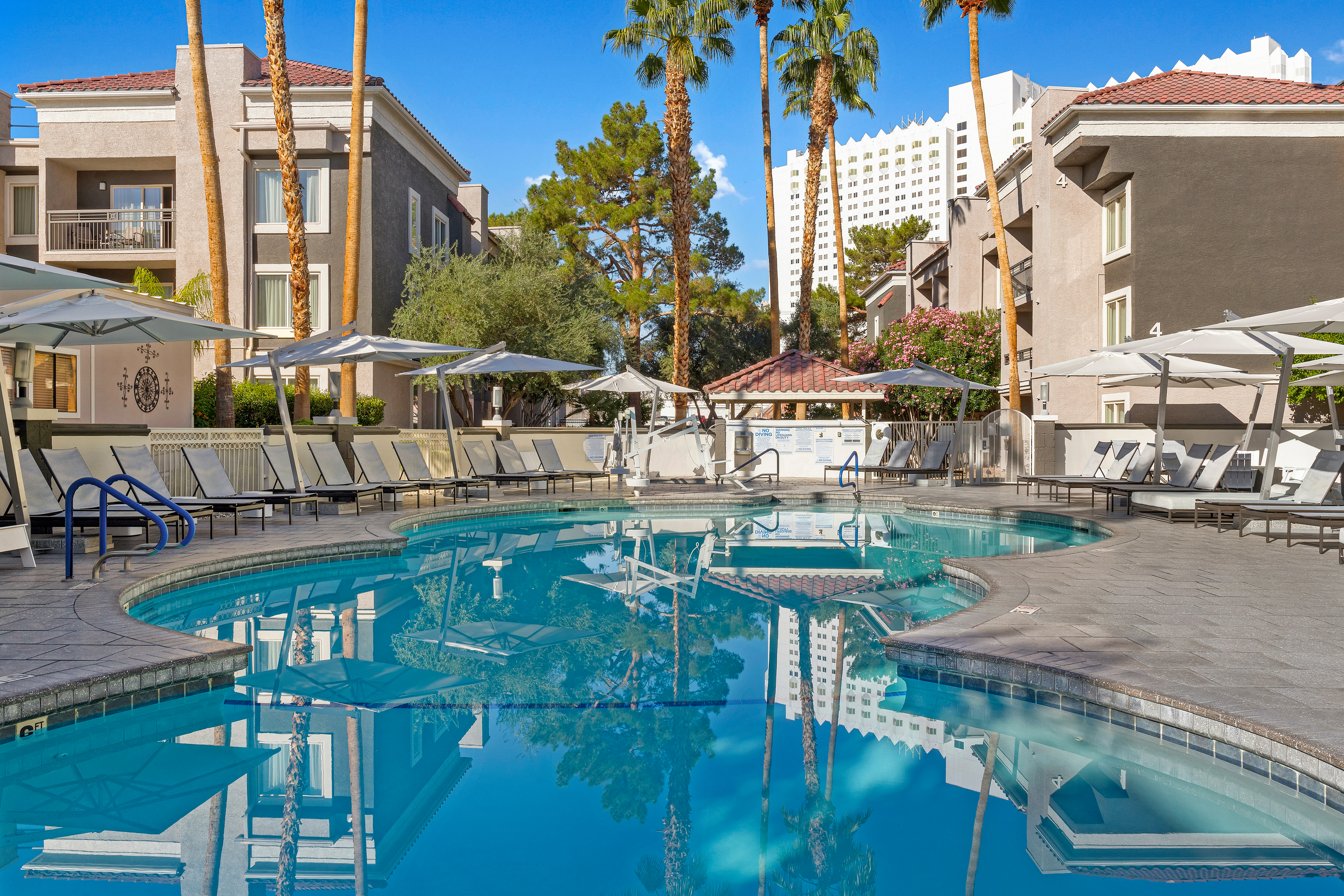 Pool at the Club Wyndham Desert Rose Resort in Las Vegas, Nevada