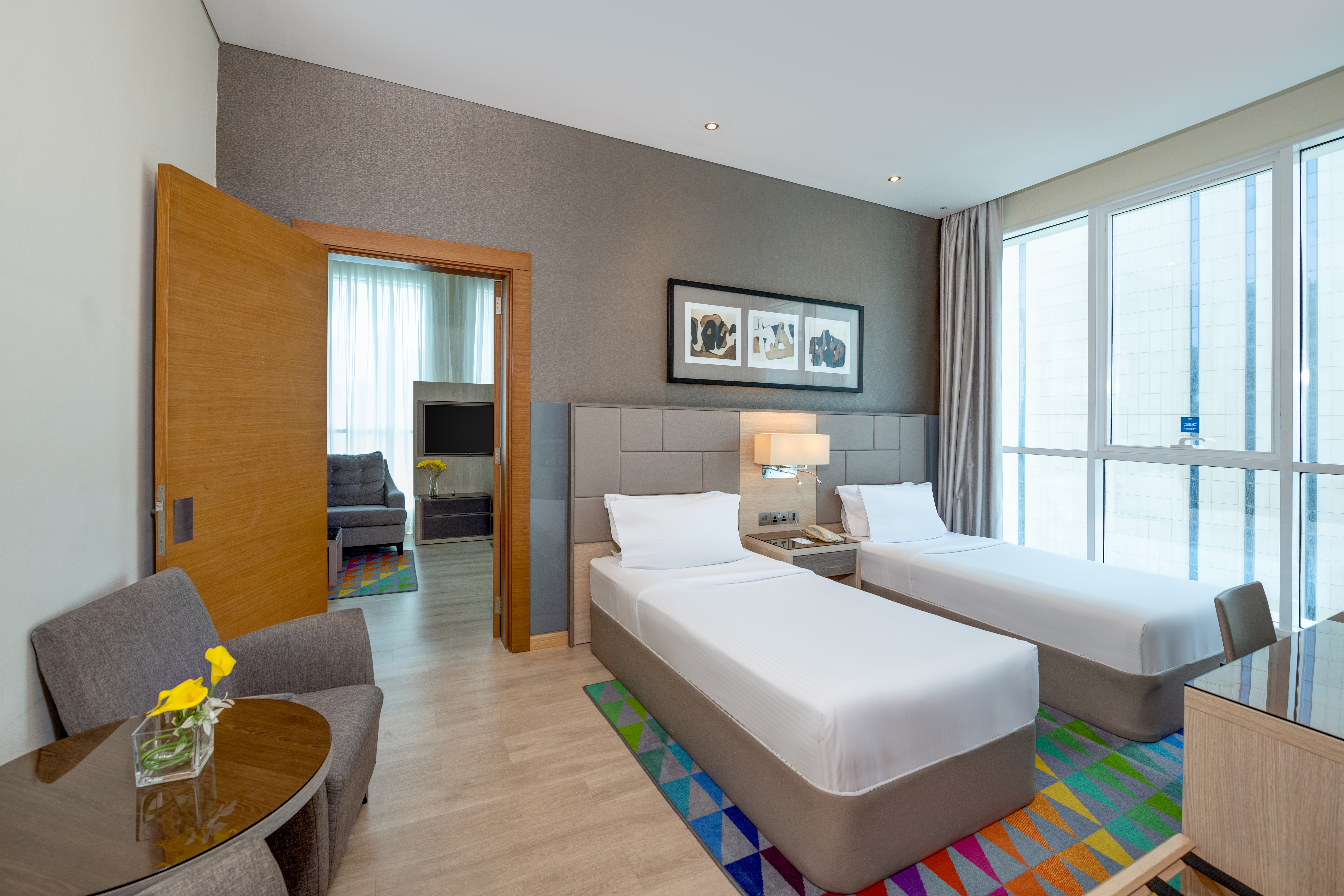 Guest room at the TRYP by Wyndham Abu Dhabi City Center in Abu Dhabi, Other than US/Canada