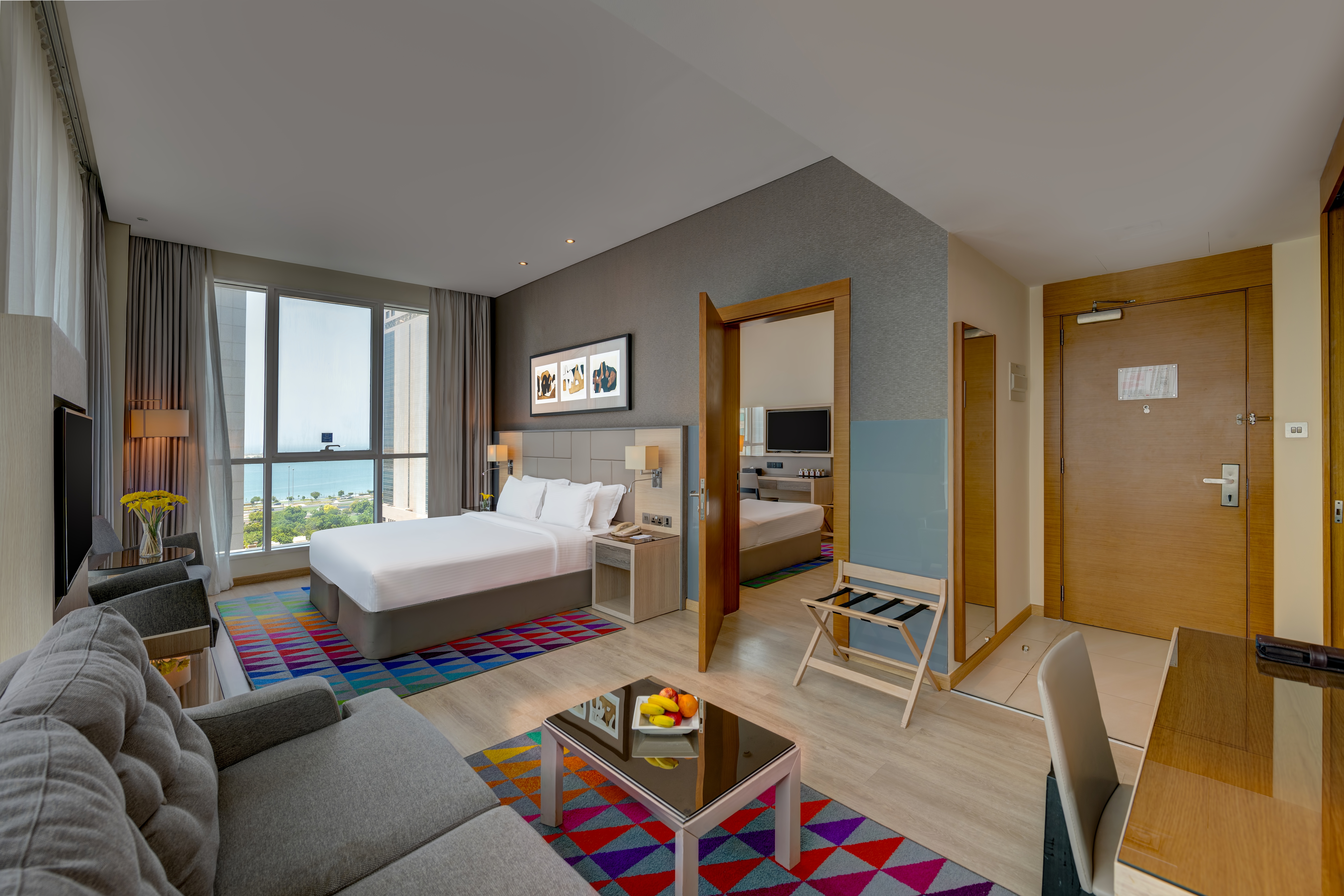 Guest room at the TRYP by Wyndham Abu Dhabi City Center in Abu Dhabi, Other than US/Canada