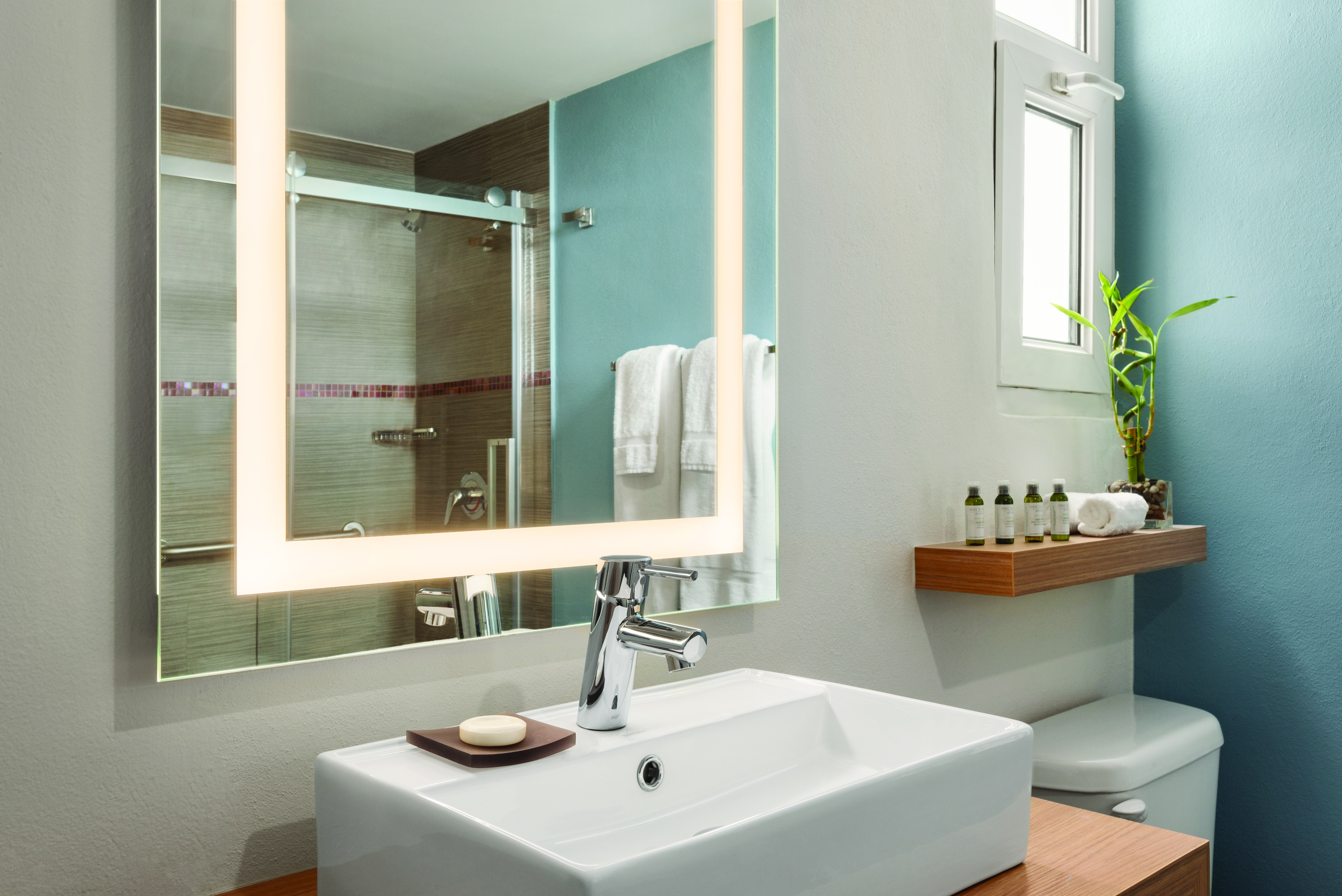 Guest room bath at the TRYP by Wyndham Isla Verde in Carolina, Other than US/Canada