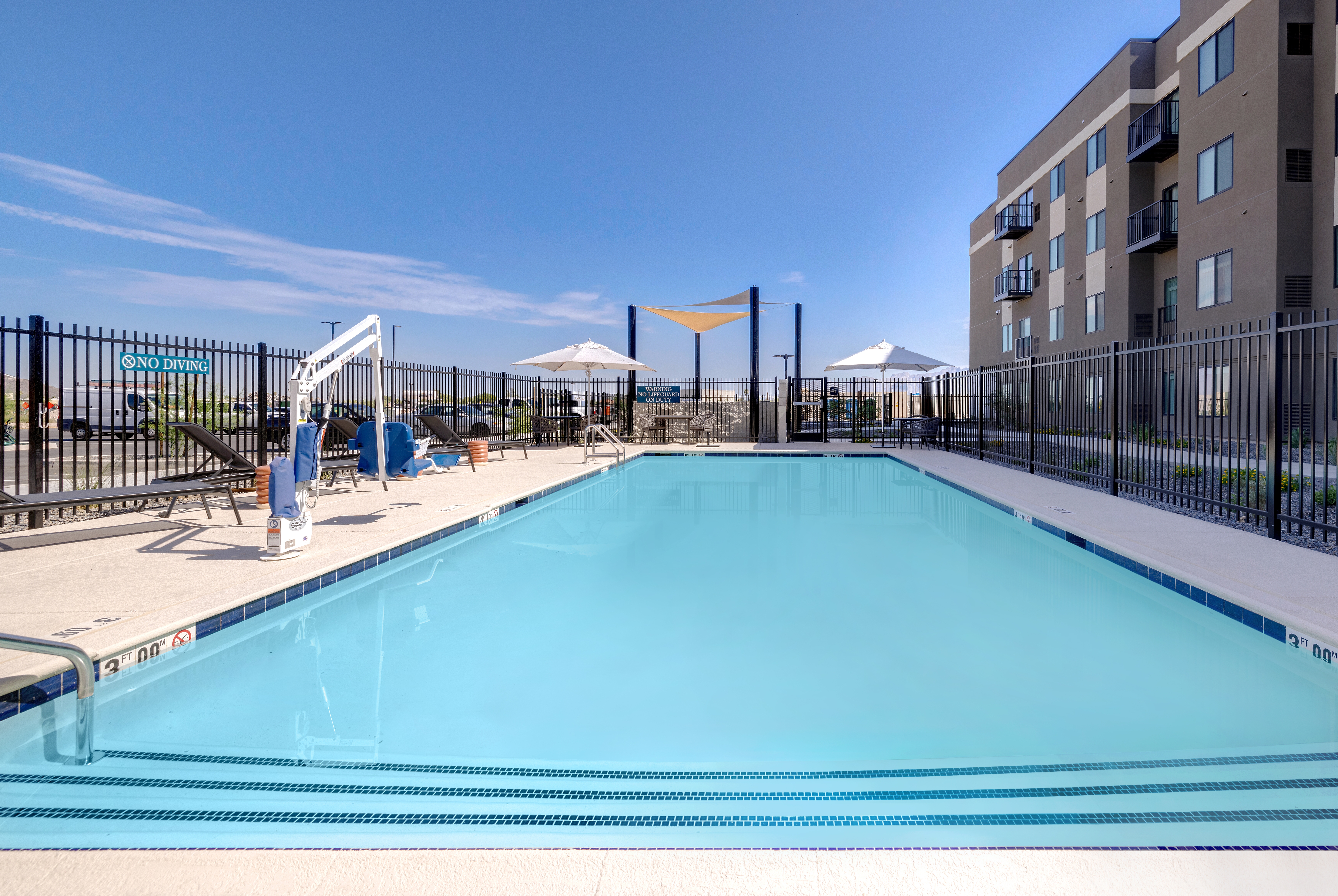 Pool at the WaterWalk Extended Stay Huntsville in Huntsville, Alabama