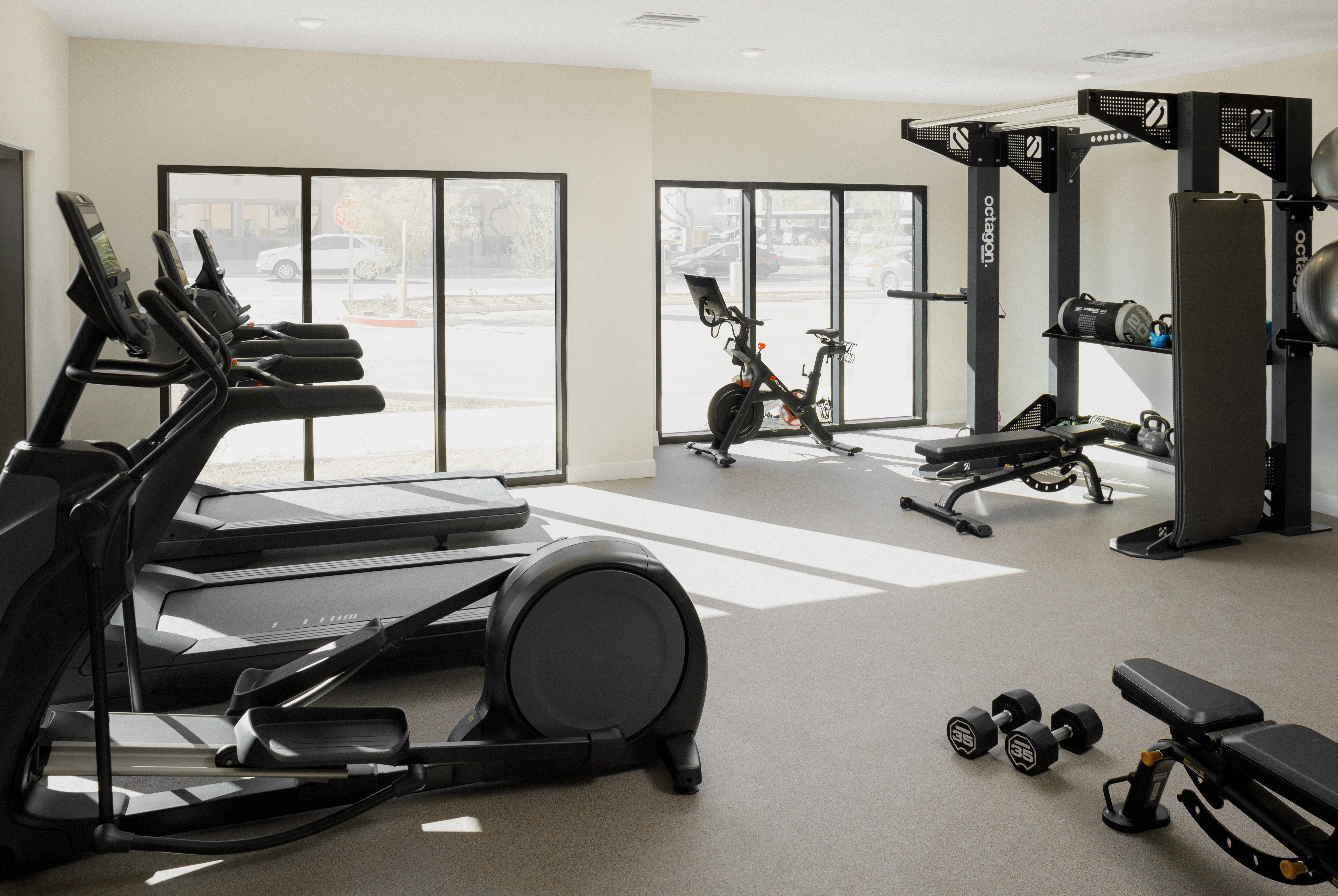Fitness room at WaterWalk Extended Stay Phoenix - N. Happy Valley in Phoenix, Arizona