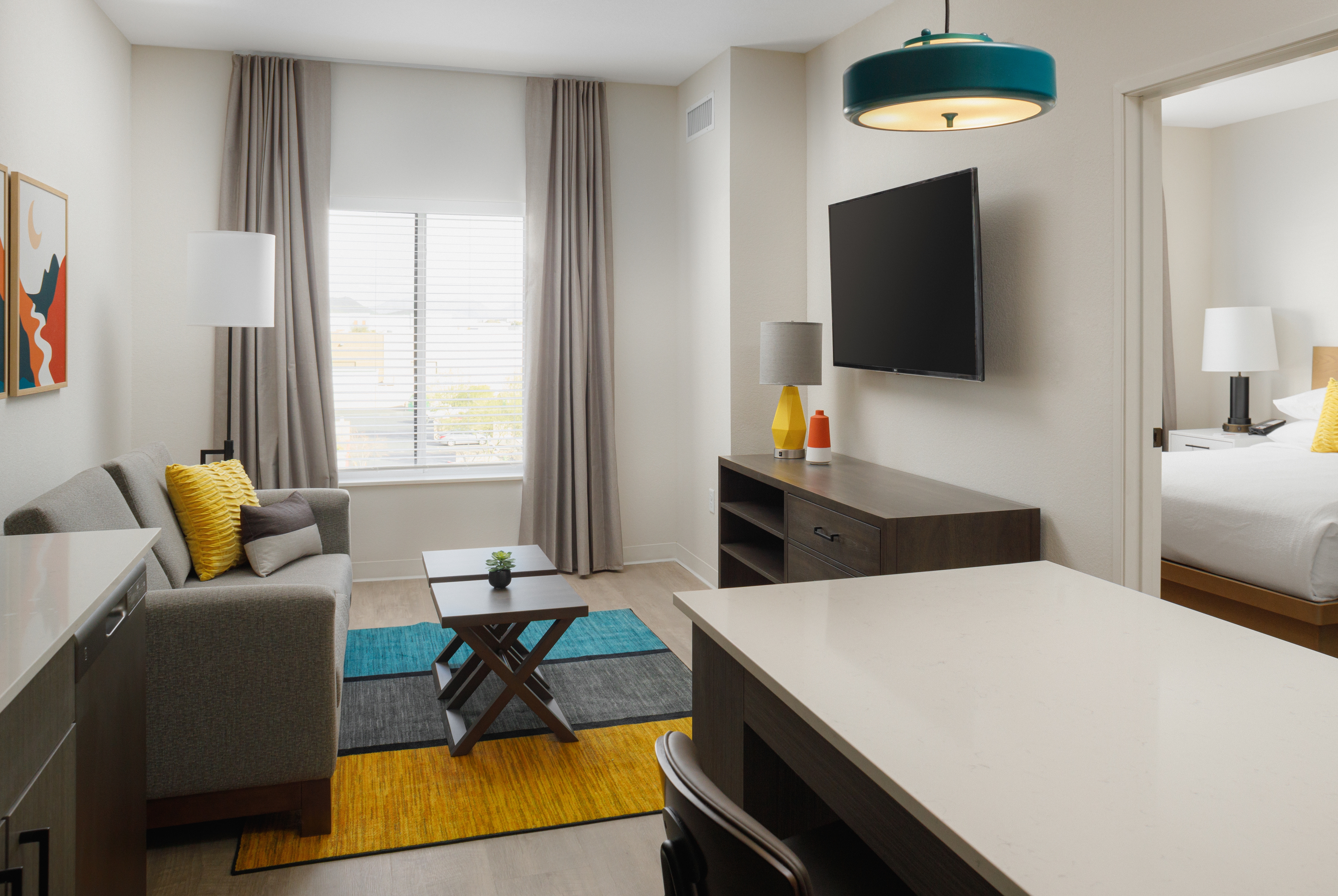 Guest room at the WaterWalk Extended Stay Tucson in Tucson, Arizona