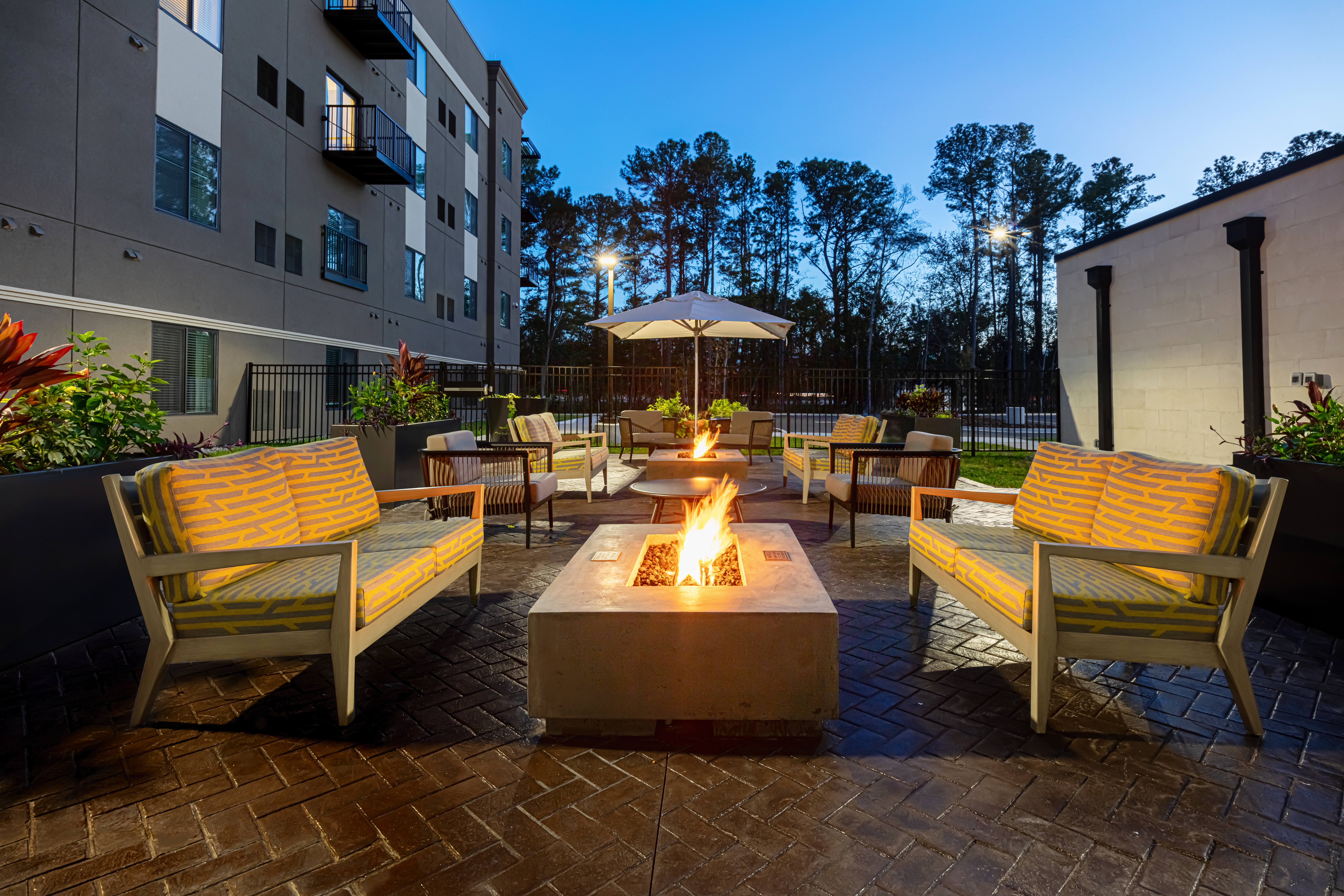Firepit at WaterWalk Extended Stay Jacksonville Deerwood Pk in Jacksonville, Florida