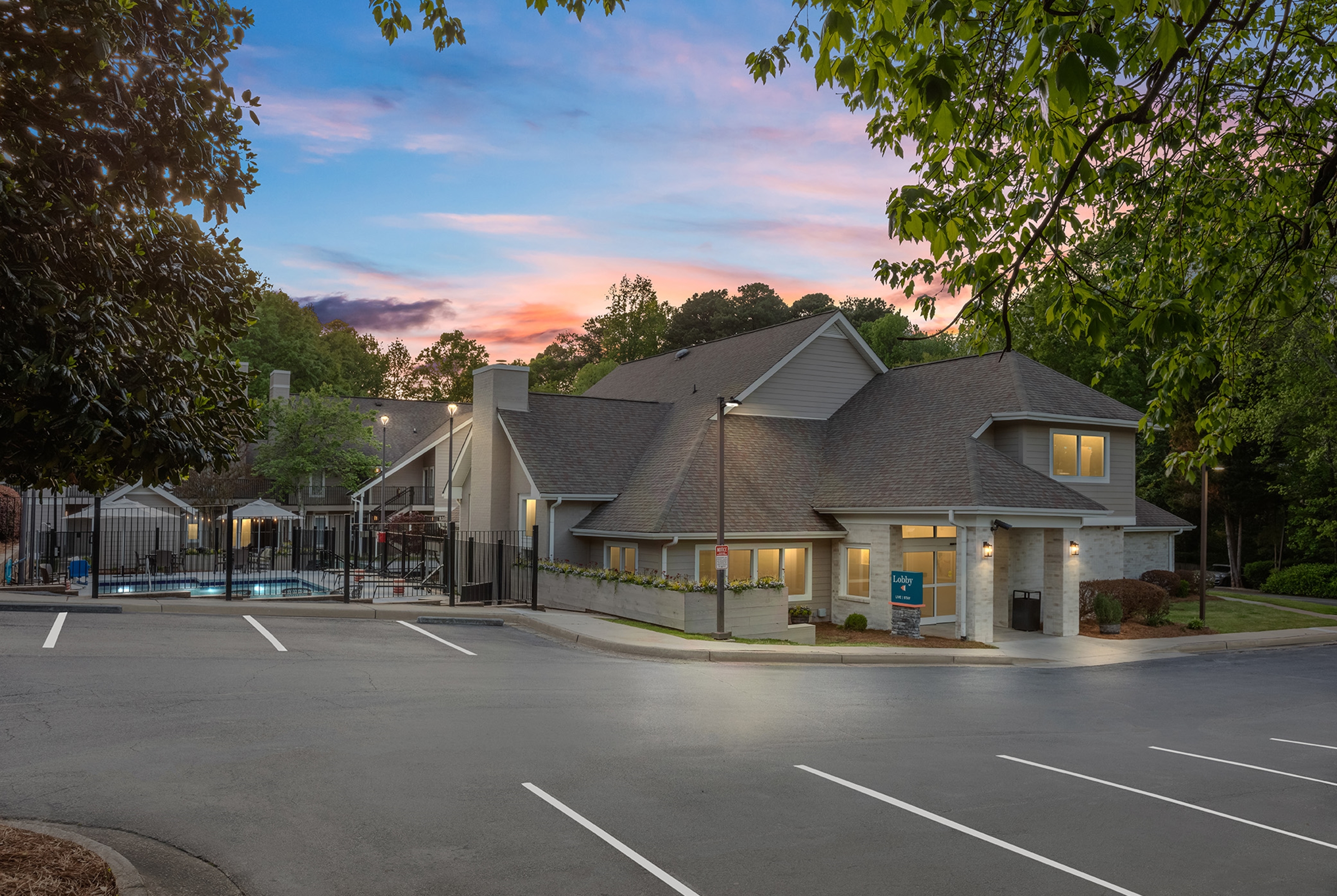 Exterior of WaterWalk Extended Stay by Wyndham Atlanta Perimeter hotel in Atlanta, Georgia