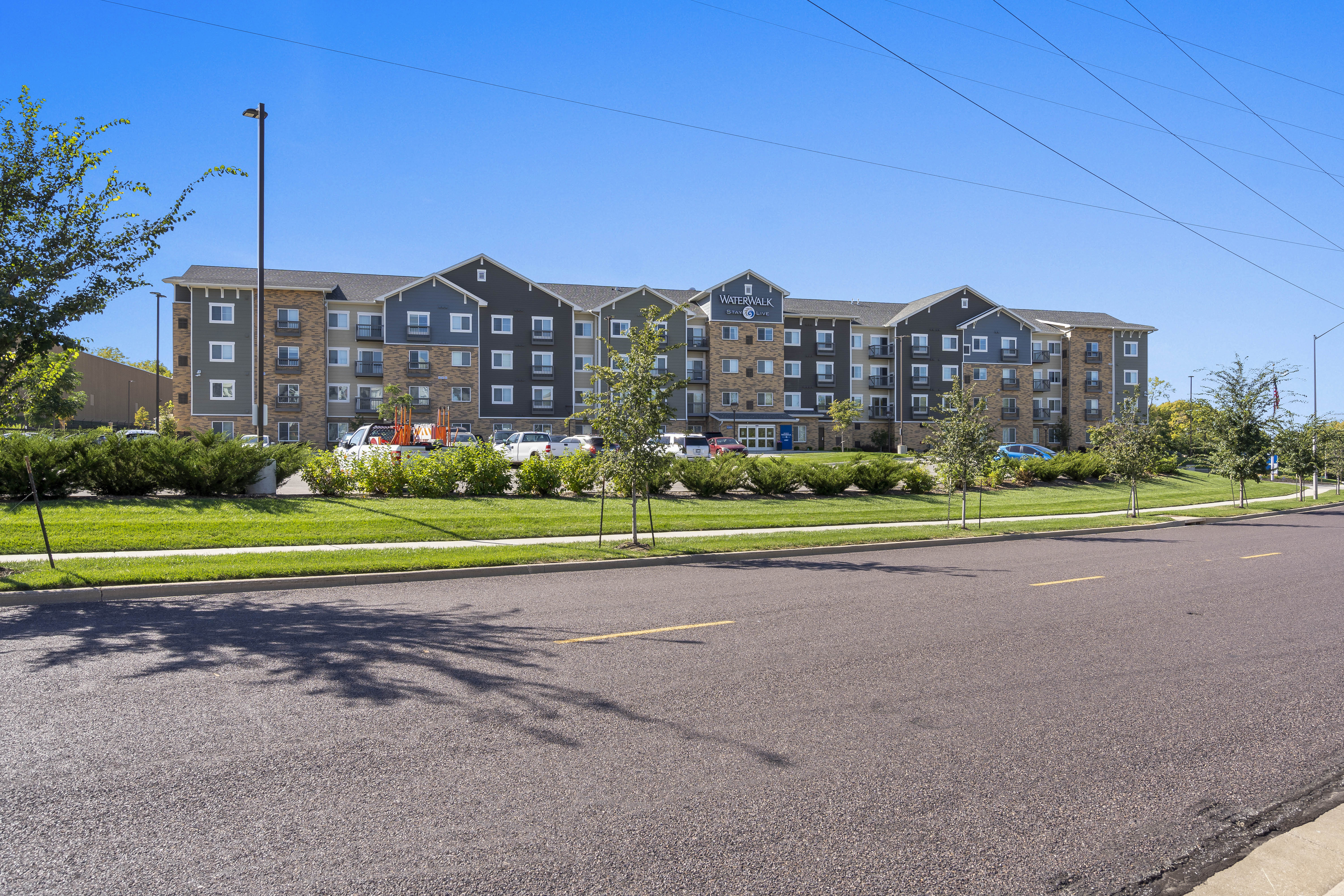 Exterior of WaterWalk Extended Stay Kansas City - Overland Pk hotel in Overland Park, Kansas