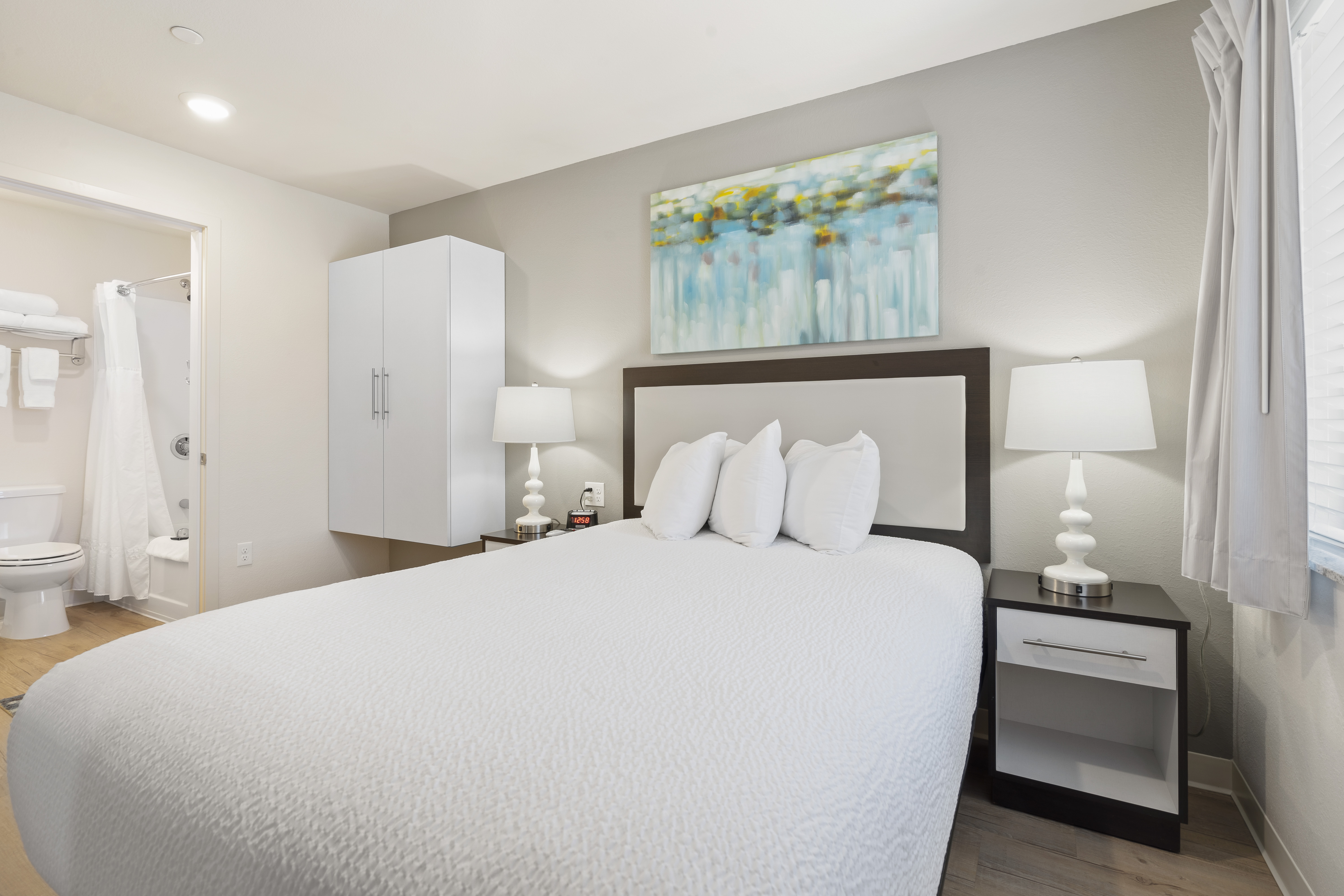Guest room at the WaterWalk Extended Stay Kansas City - Overland Pk in Overland Park, Kansas