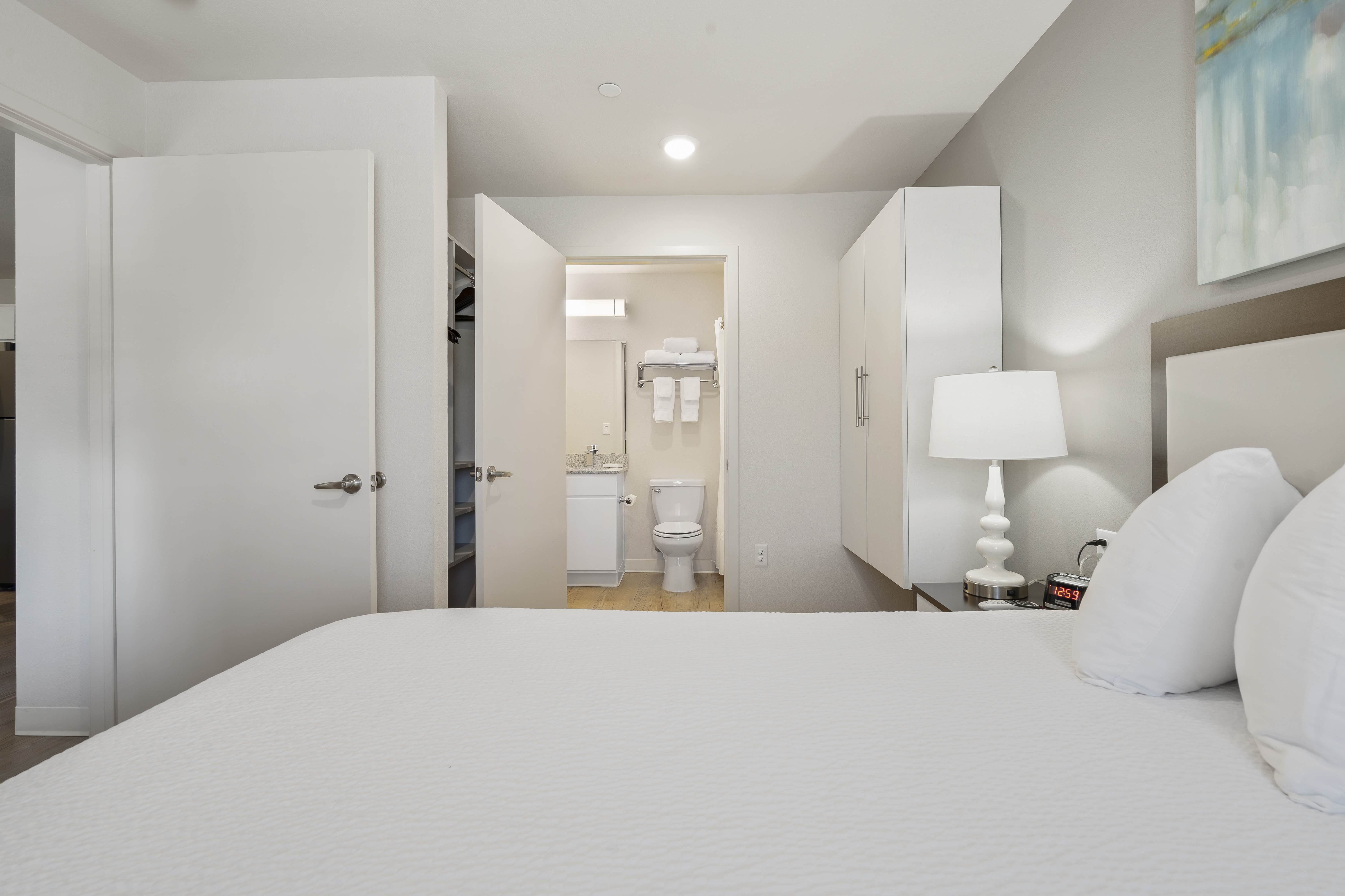 Guest room at the WaterWalk Extended Stay Kansas City - Overland Pk in Overland Park, Kansas