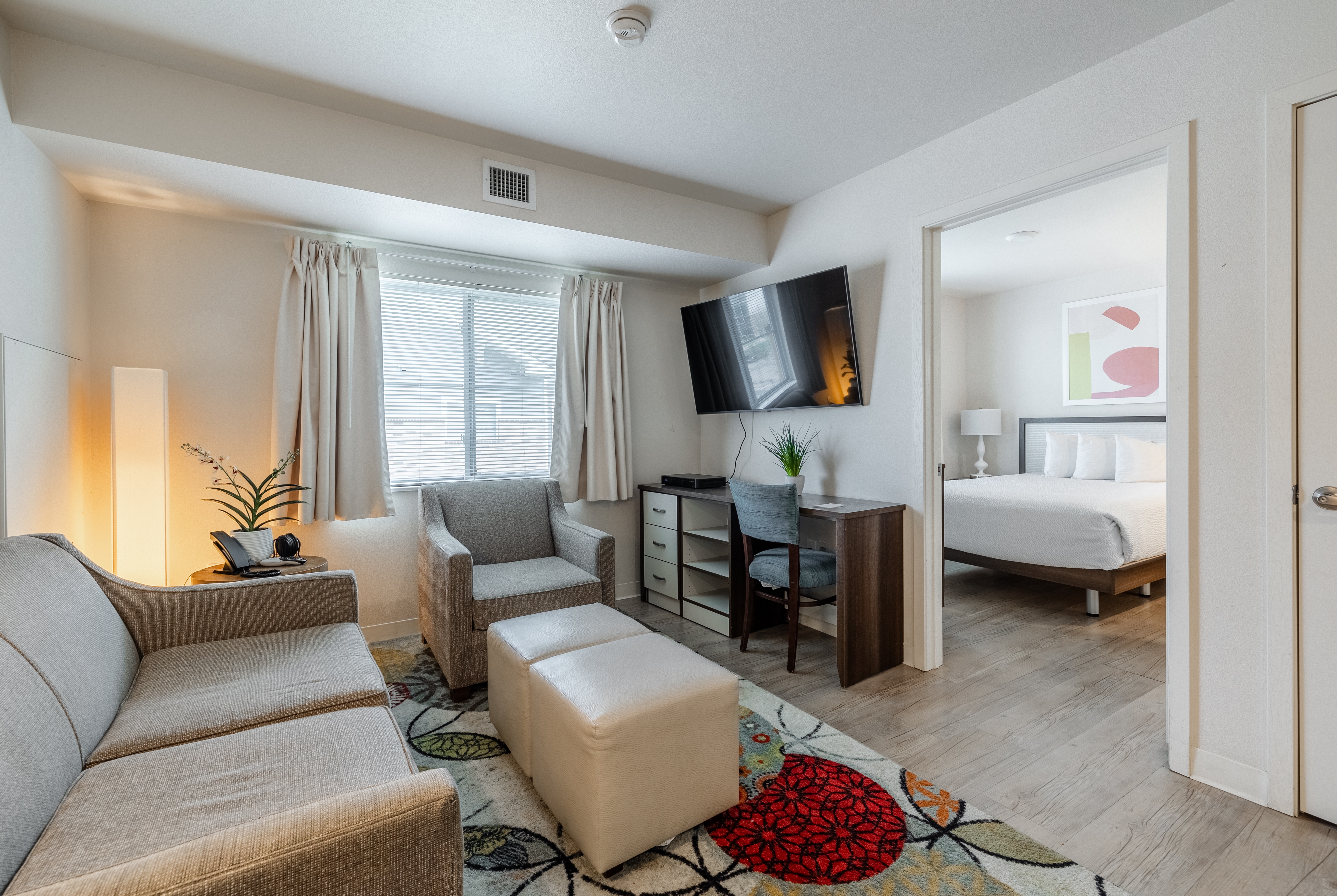 Guest room at the WaterWalk Extended Stay Wichita in Wichita, Kansas