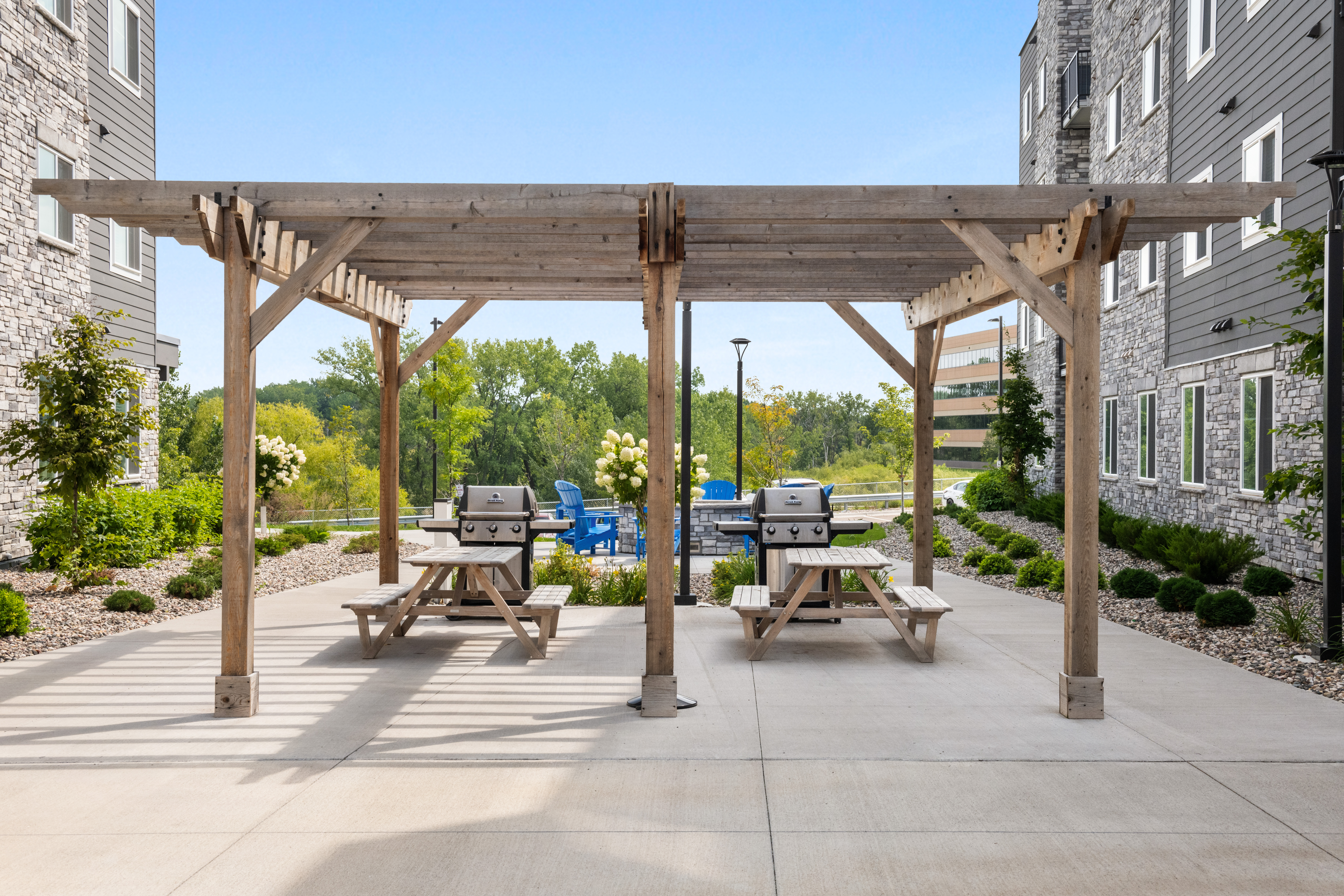 BBQ grill at WaterWalk Extended Stay Minneapolis - Plymouth in Plymouth, Minnesota
