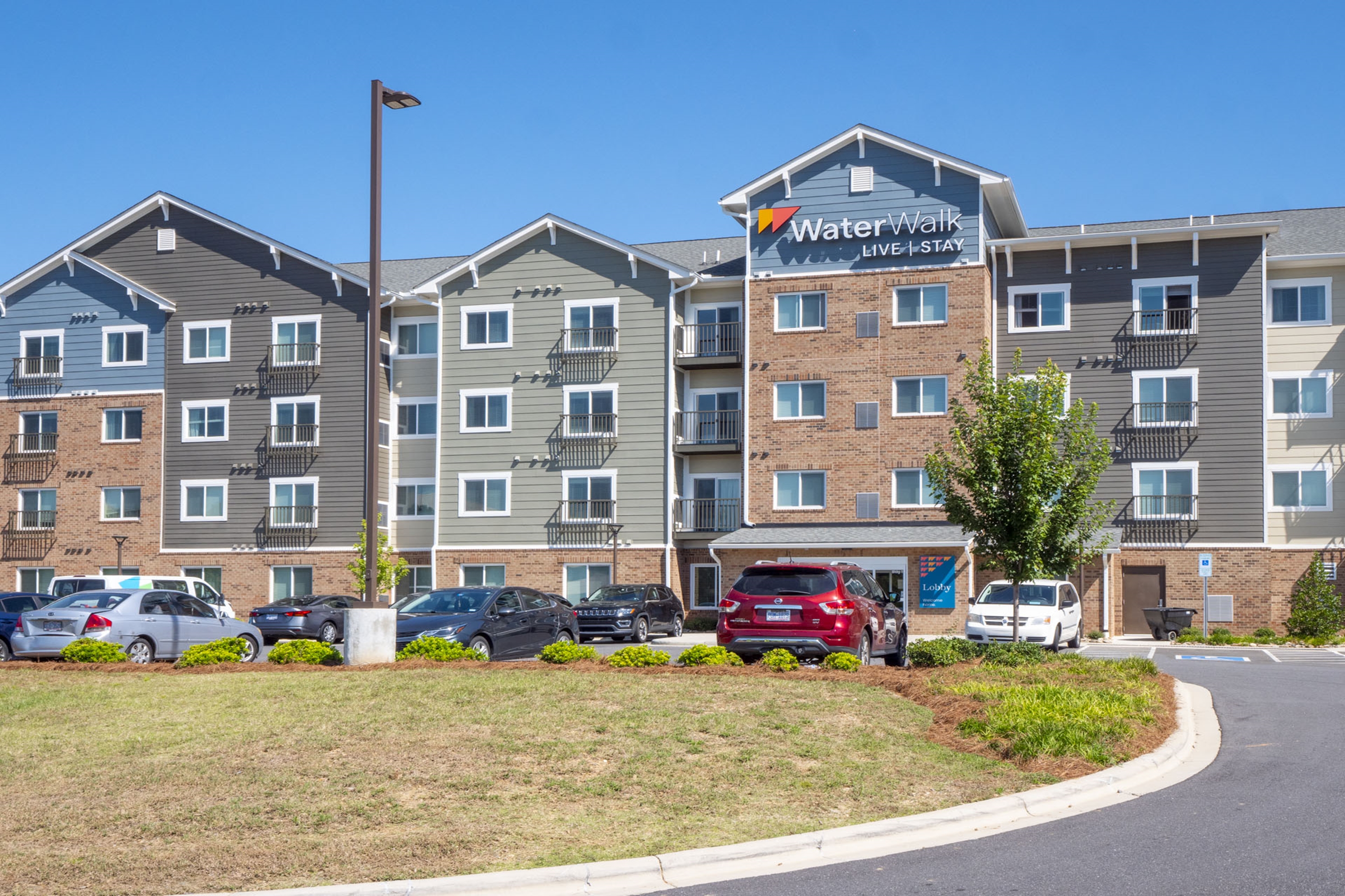 Exterior of WaterWalk Extended Stay Charlotte - Arrowood hotel in Charlotte, North Carolina