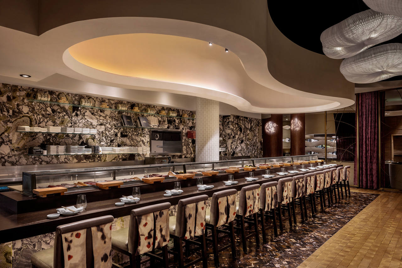 Architecture shots of Nobu Restaurant at Caesars Palace.  February 2025